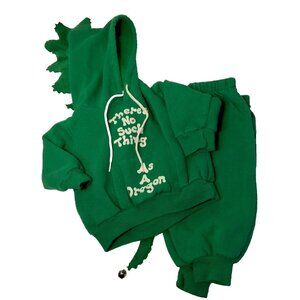 Dragon Baby Sweatsuit Costume 18 Mos Green 2 Pc Green Hooded No Such Thing As A